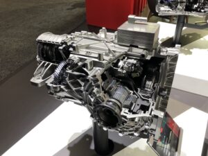 C8 Corvette Engine and Transmission at 2019 L.A. Auto Show