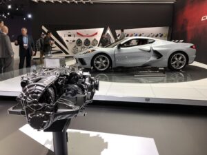 C8 Corvette Engine and Transmission at 2019 L.A. Auto Show