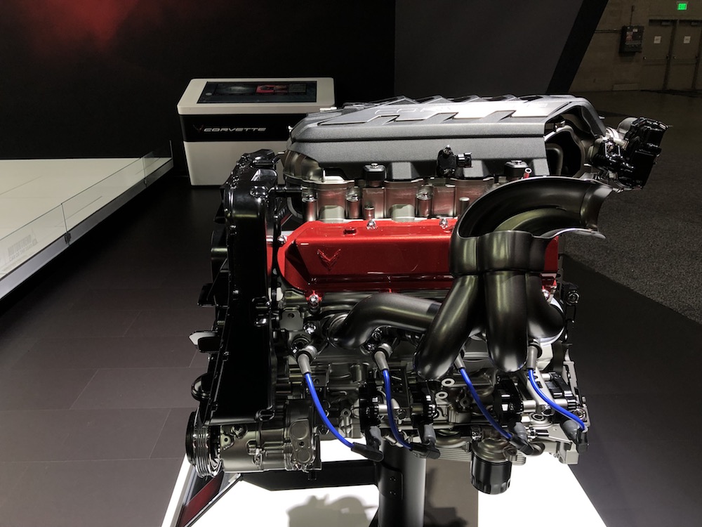 C8 Corvette Engine and Transmission at 2019 L.A. Auto Show