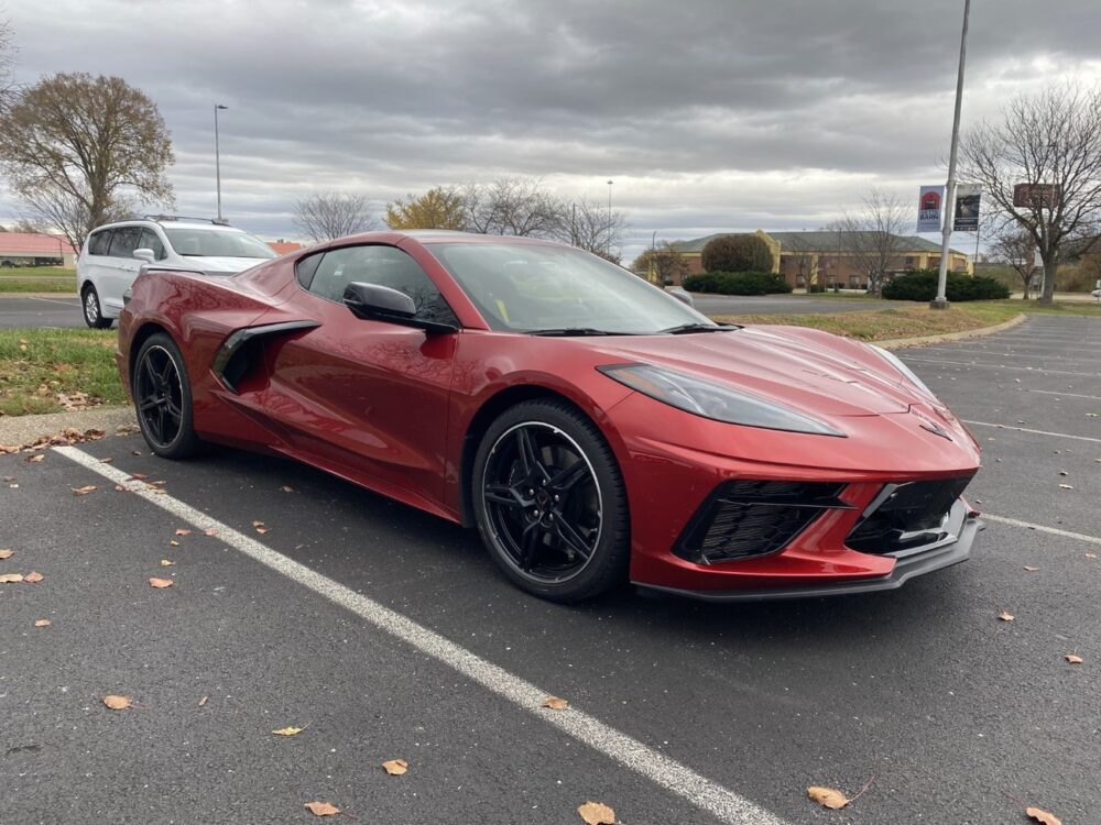 2021 C8 Corvette in Red Mist