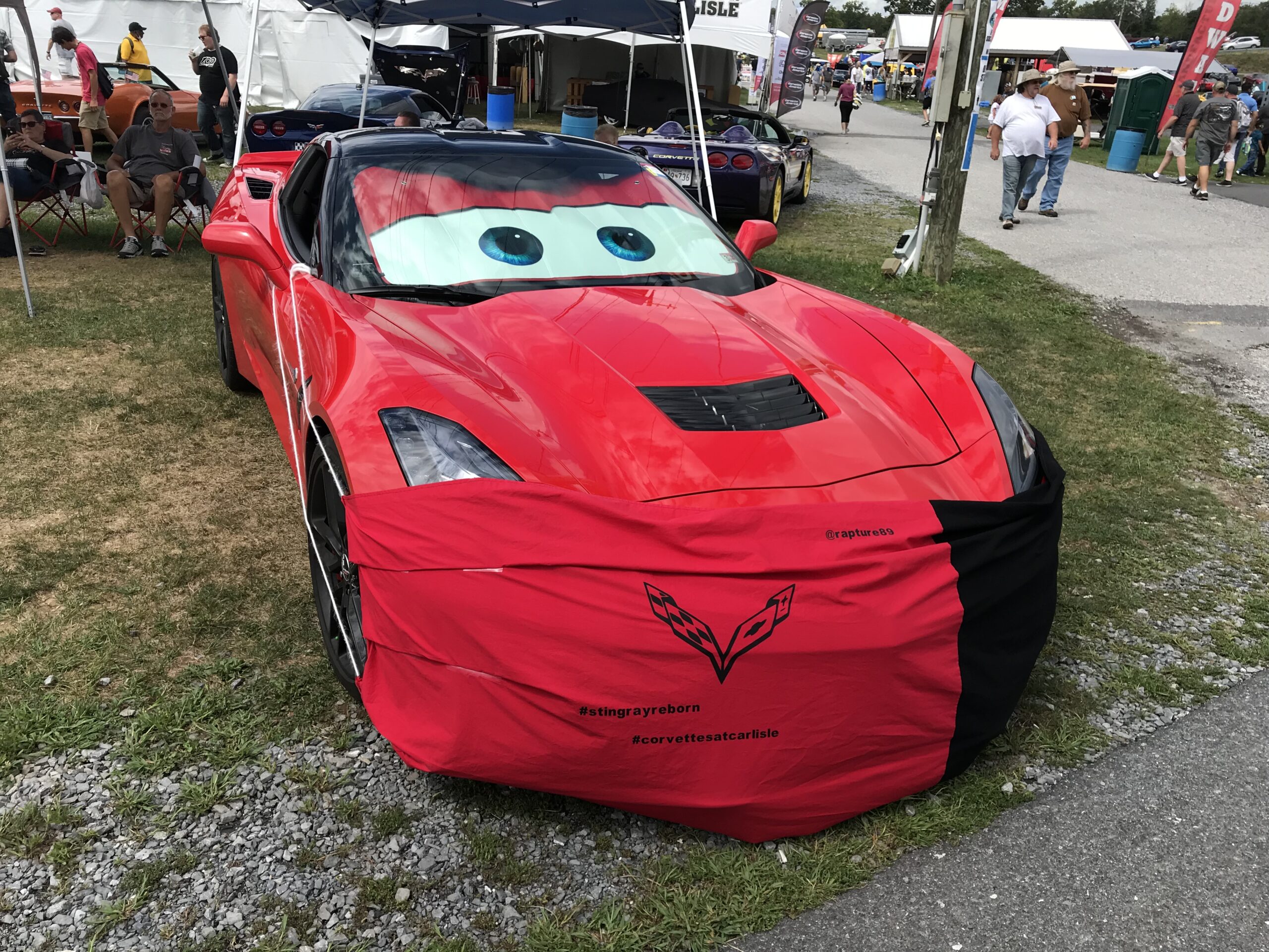 C7 with a mask