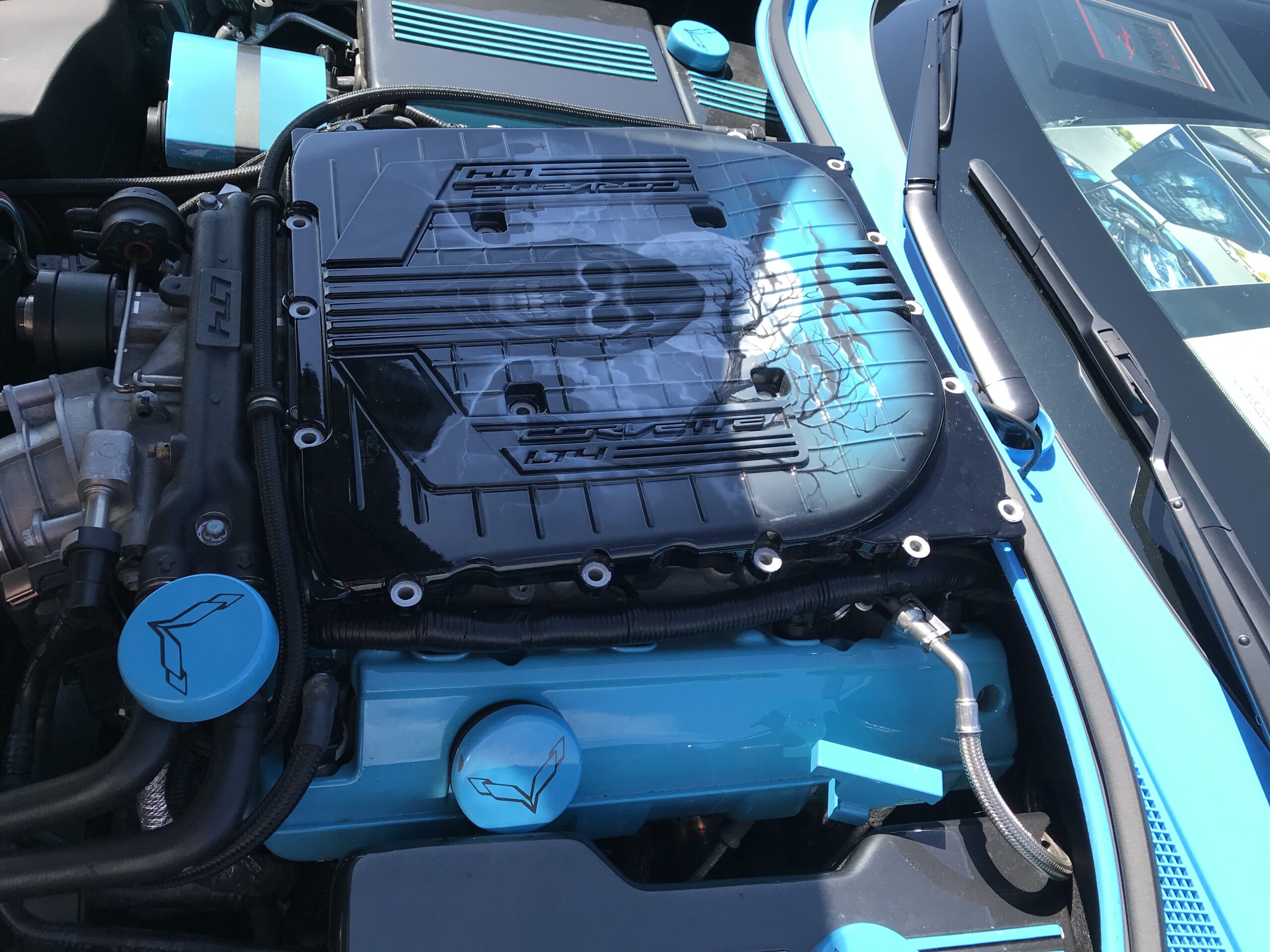 Corvette engine cover