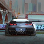 Aggressive New Carbon Fiber C7 Corvette Rear Diffuser