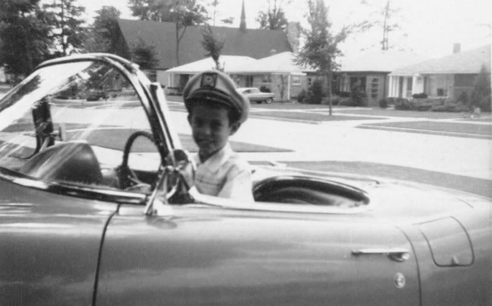 Kid in Classic C1 Corvette