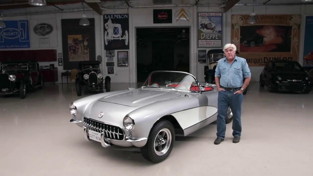 Jay Leno Shows Off His Favorite Ride: His 1957 Chevy Corvette