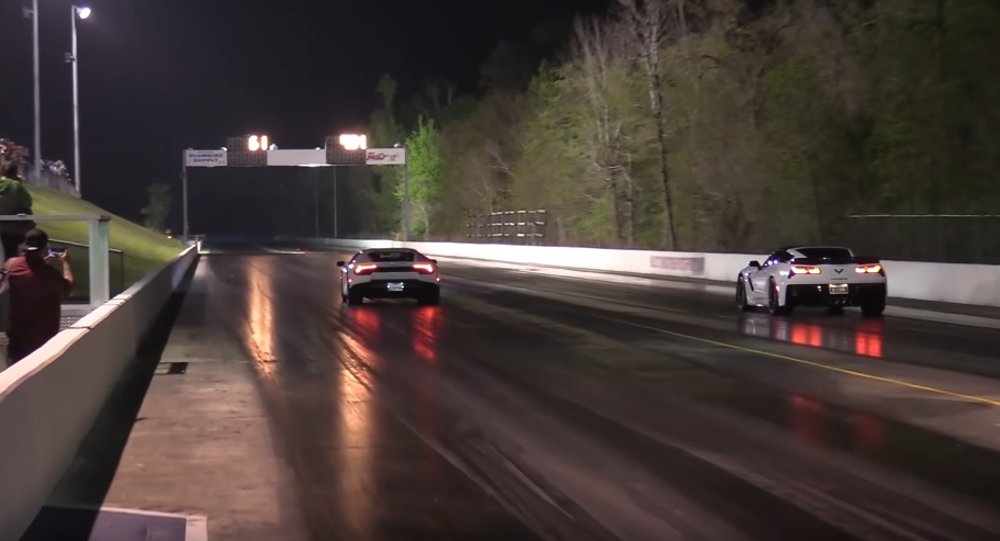 Corvette Z06 Trails Huracan