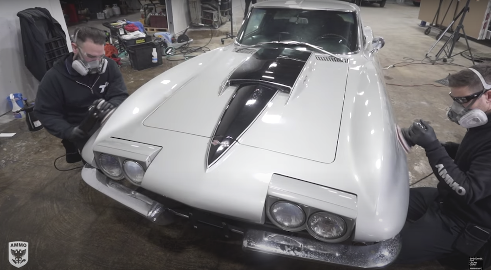 Larry Kosilla AMMO NYC 1967 Corvette Stingray 427 First Wash polishing 2