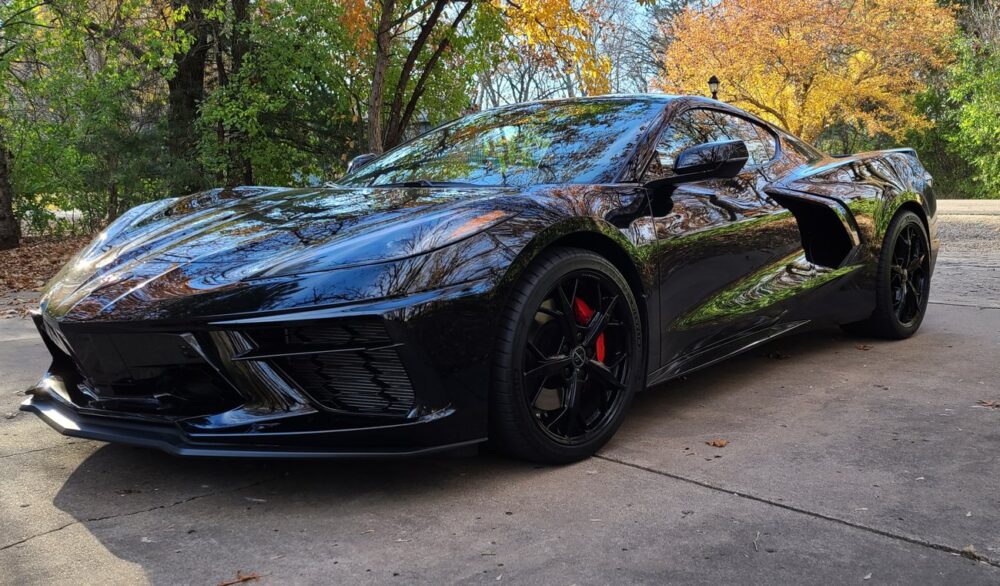 Black C8 with Black Wheels