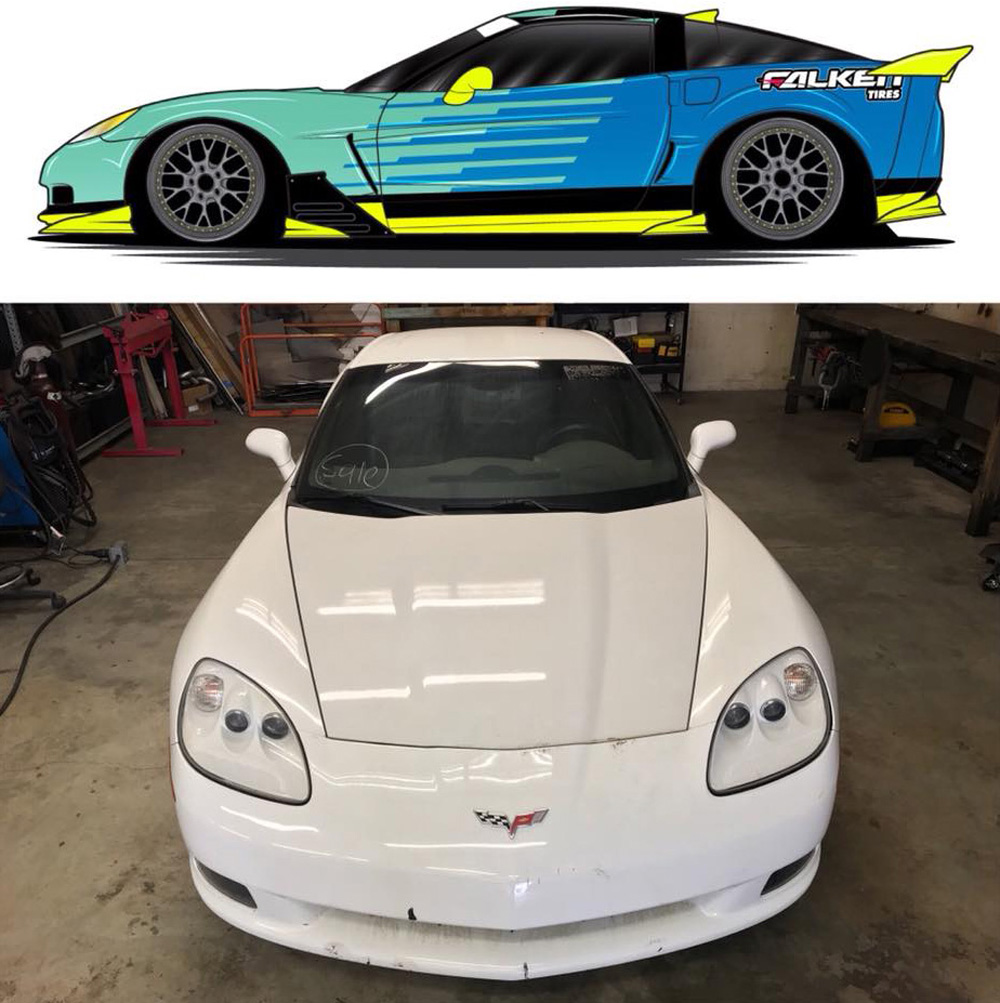 Matt Field Drift Corvette