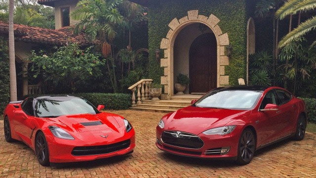 tesla vs corvette