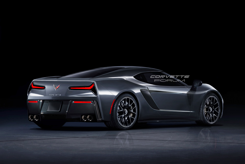 Mid-Engine C8 Corvette Rendering