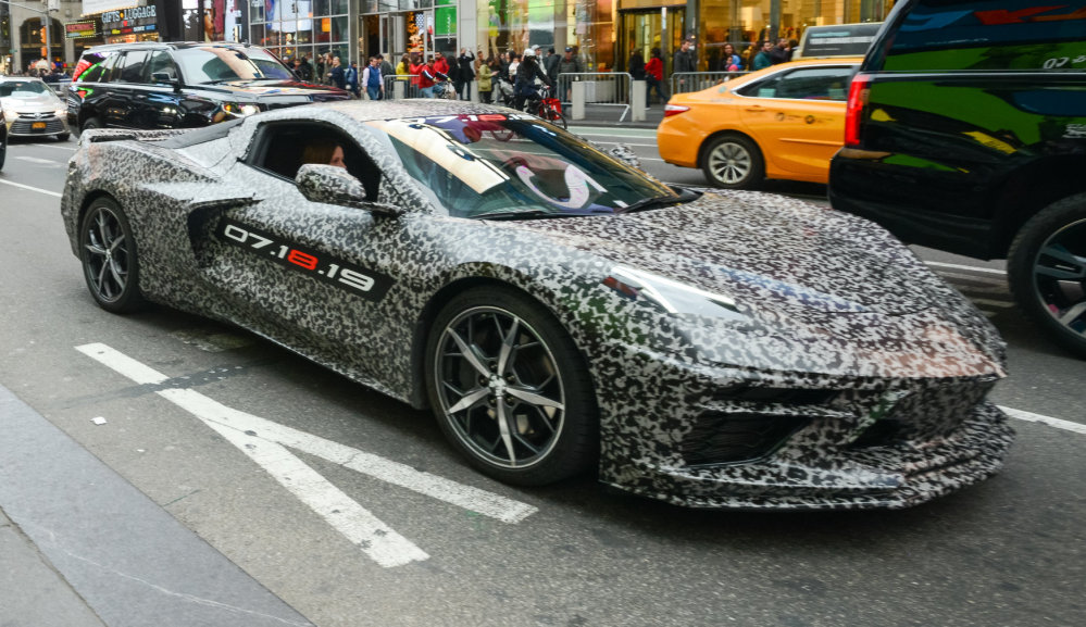 Camouflaged Next Gen Corvette NYC