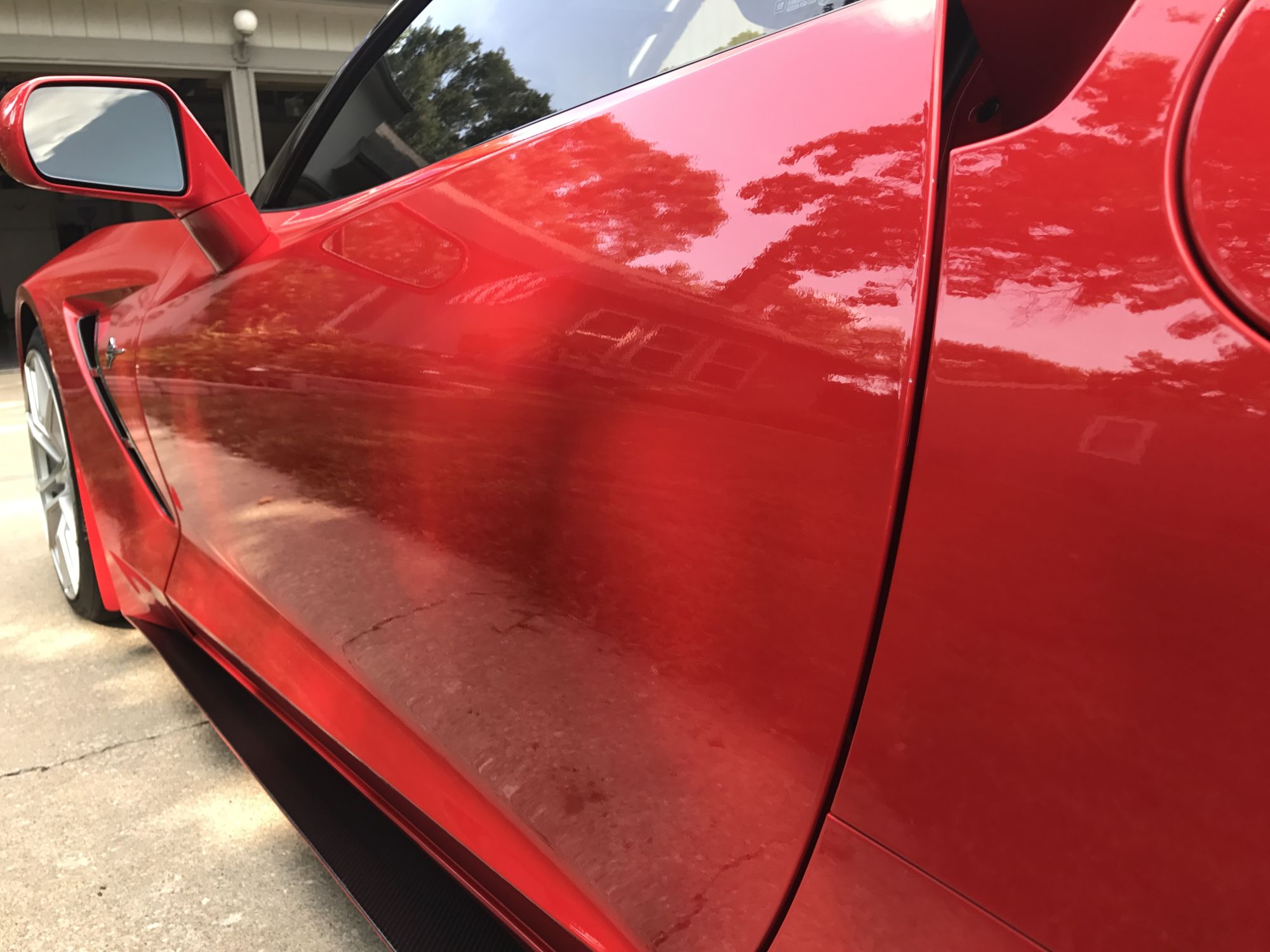 Red C7 Corvette Coupe Paint Correction