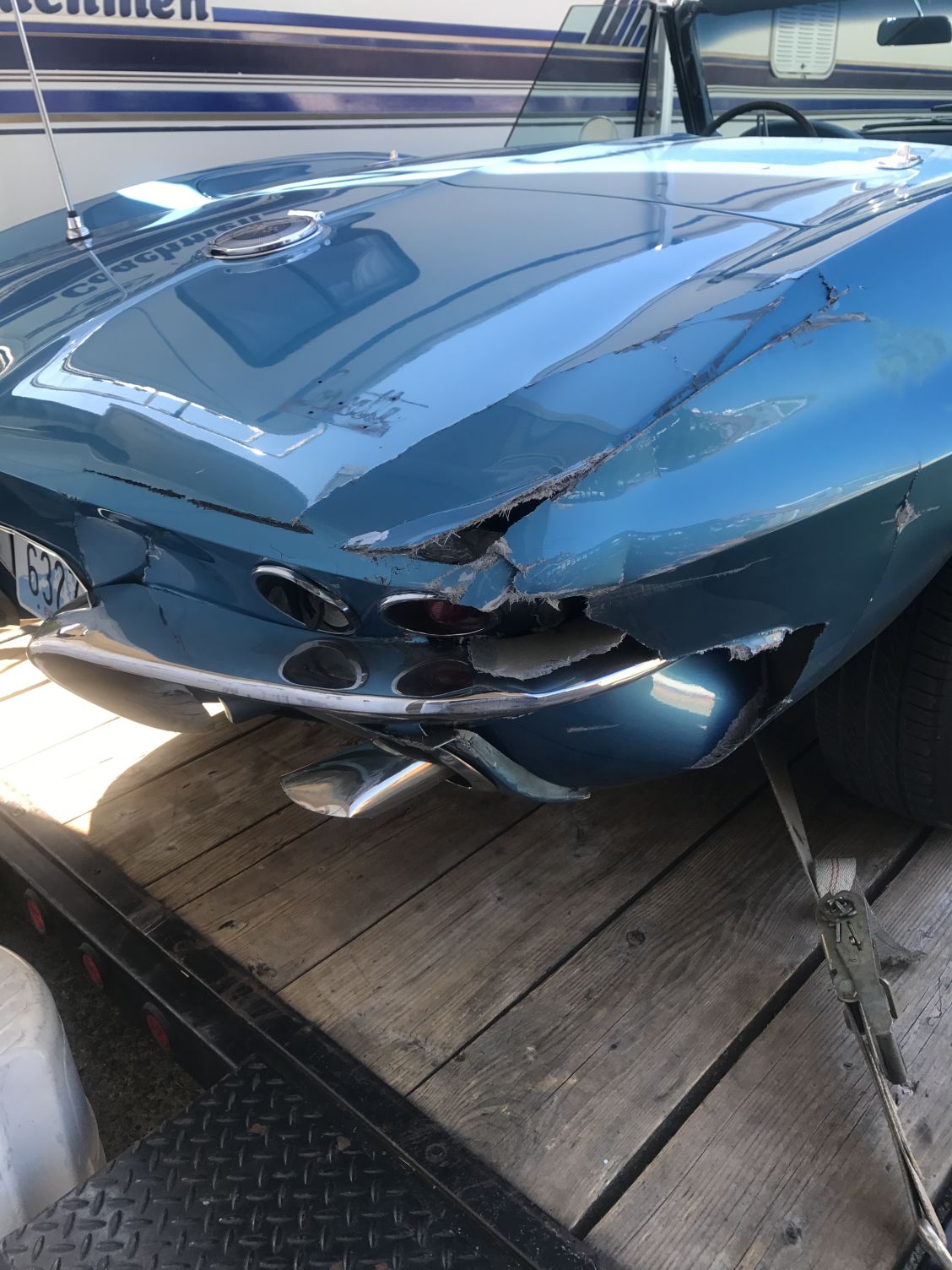 A friend crashed this owner's classic C2 Corvette.