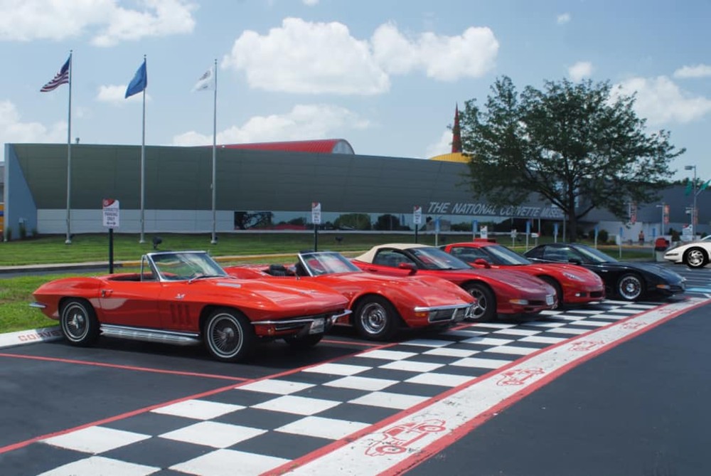 Row of Corvettes at the NCM