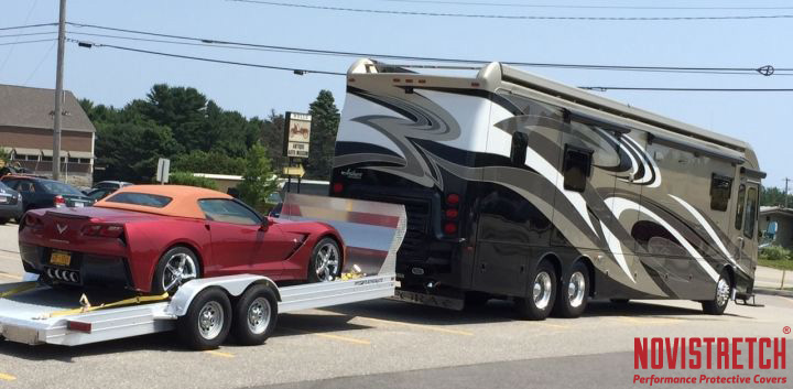 RV and C7 Corvette Stingray in Tow