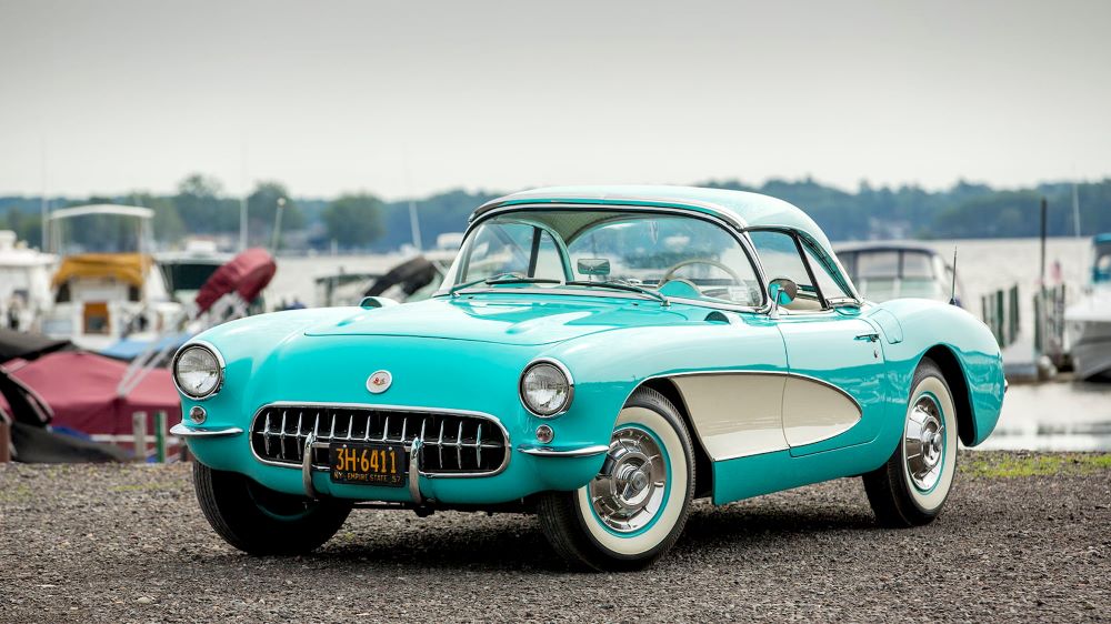 Cascade Green 1957 Corvette