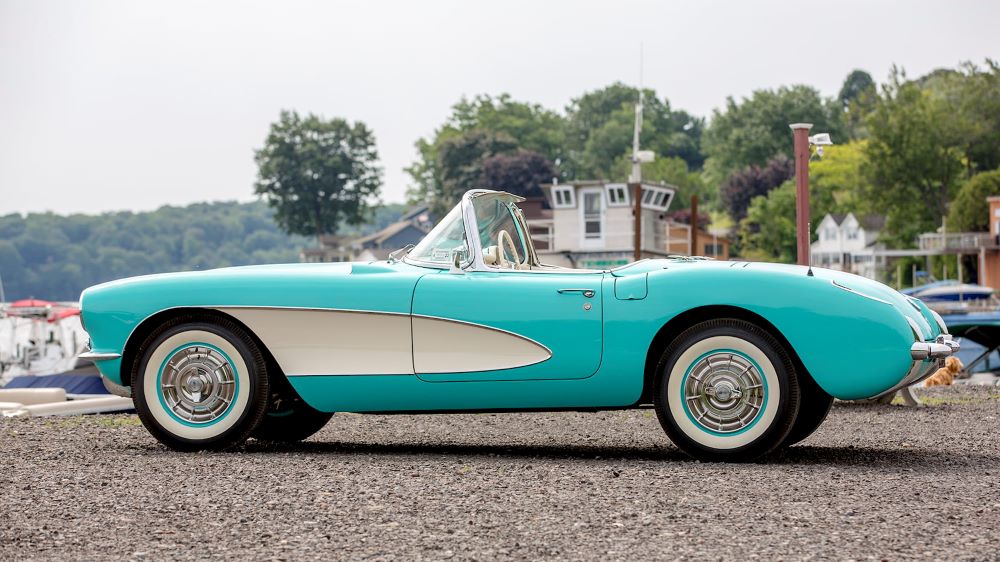 Cascade Green 1957 Corvette