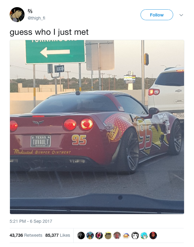 Lightning McQueen Corvette.