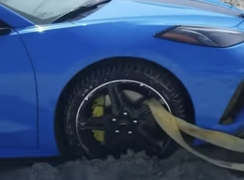 C8 Corvette Stuck in the Sand