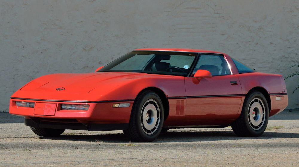 Collection of Red C4 Corvettes