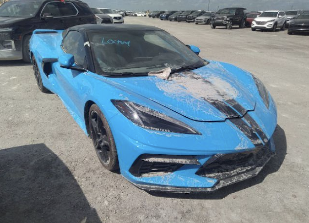 C8 Corvette Stingrays Damaged by Hurricane Ian