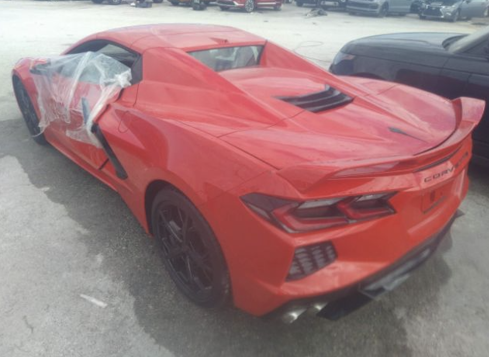 C8 Corvette Stingrays Damaged by Hurricane Ian