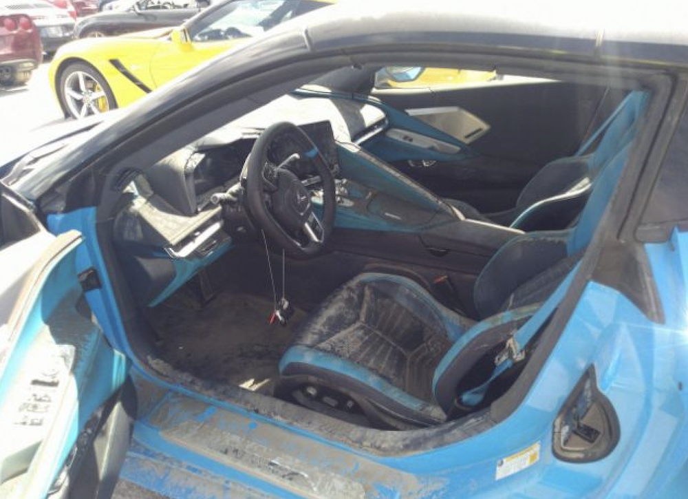 C8 Corvette Stingrays Damaged by Hurricane Ian