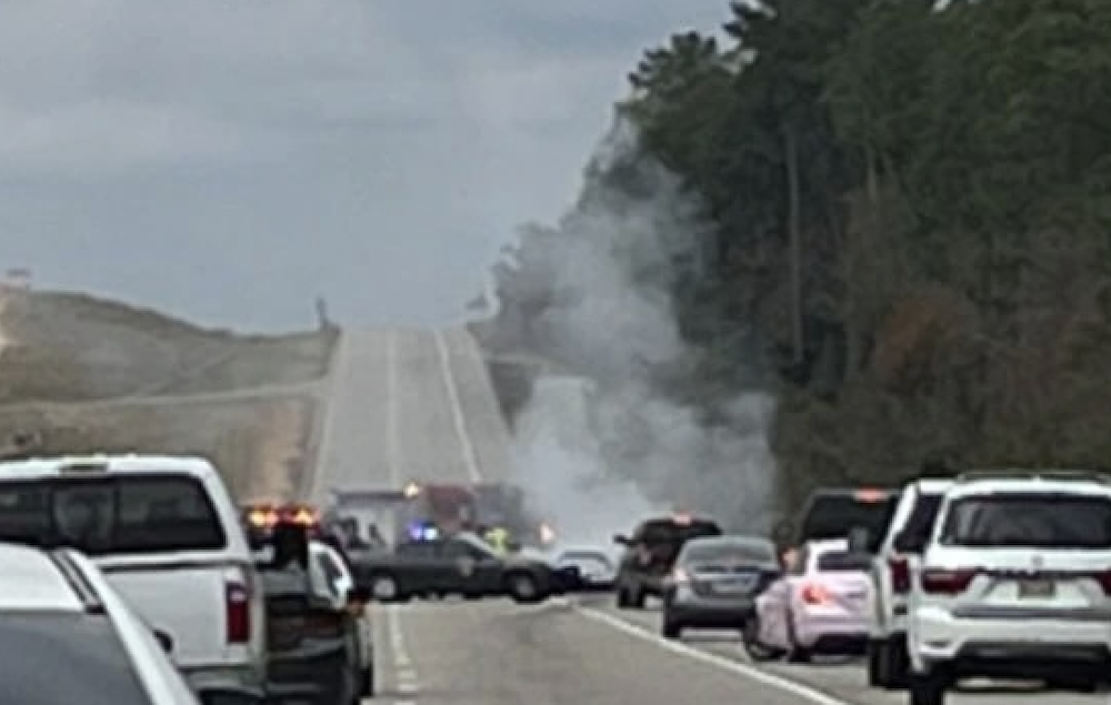 C4 Corvette Crash and Fire Leaves Poor Car Nearly Unrecognizable