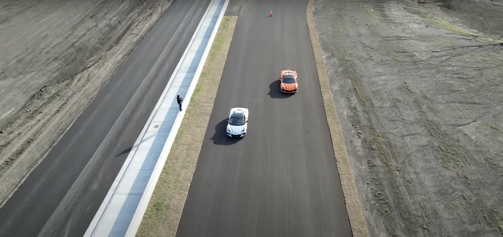 C8 Z06 vs C8 Stingray Drag Race