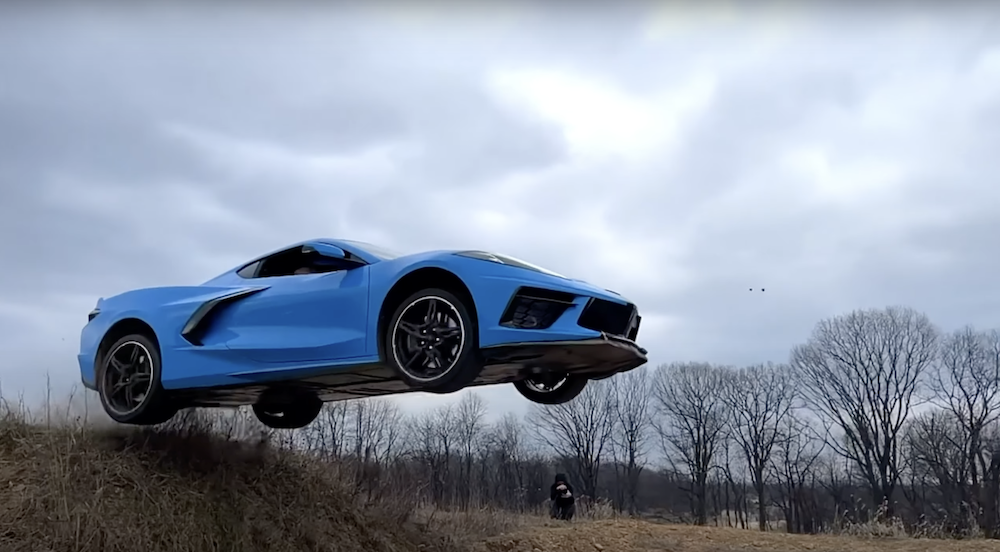 Jumping a C8 Corvette Corvette