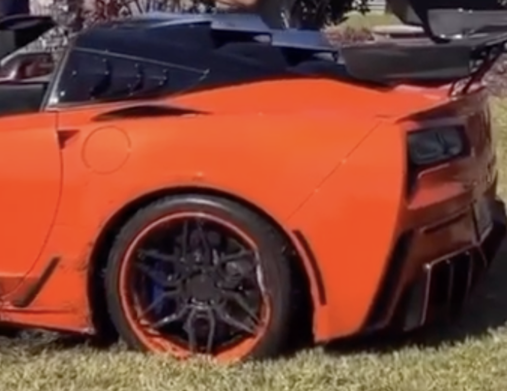 C7 Corvette ZR1 Cars and Coffee Crash