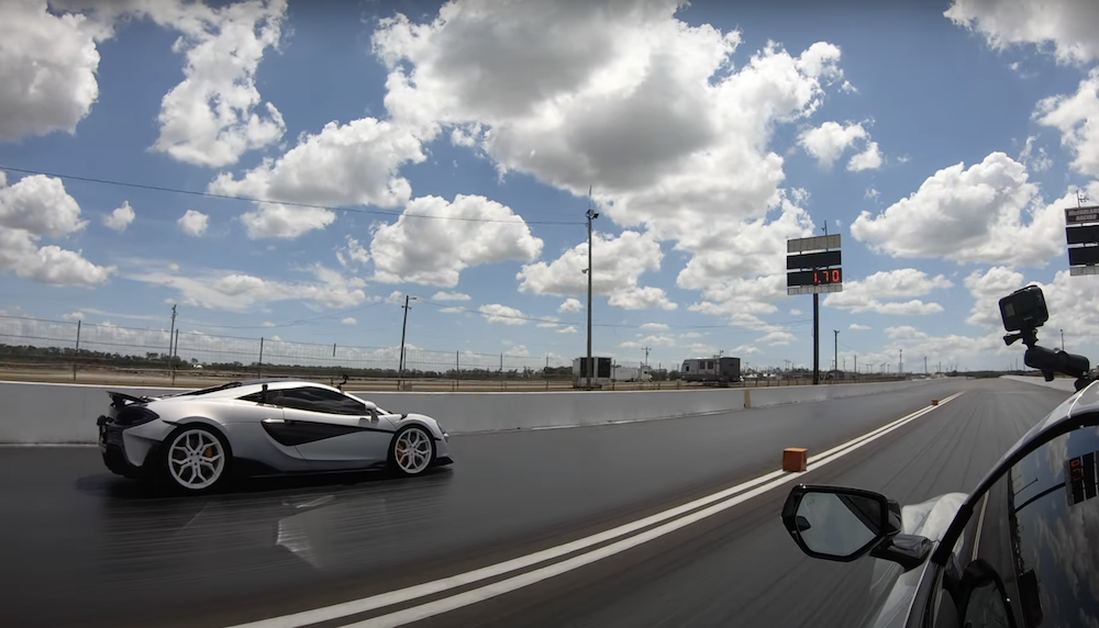 C8 Corvette Z06 vs Modified McLaren 600LT Drag Race