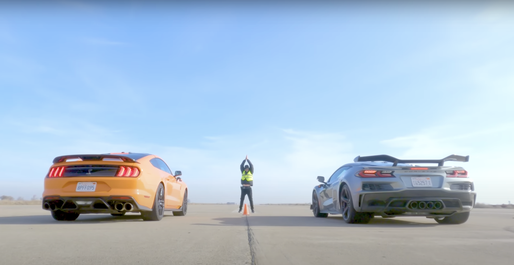 2023 Corvette Z06 vs S550 Ford Mustang Shelby GT500 U-Drag