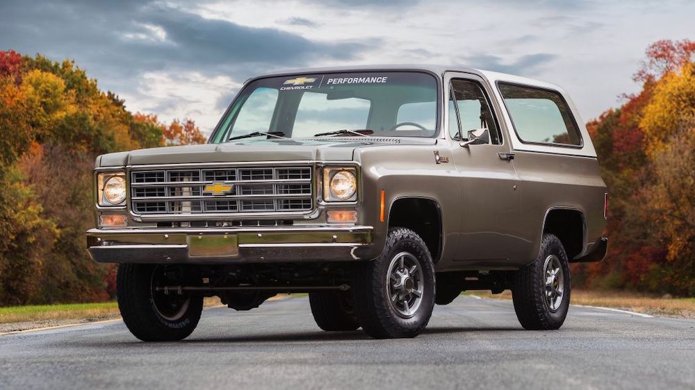 Chevrolet will showcase a 1977 K5 Blazer converted to all-electric propulsion at SEMA360. The new K5 Blazer-E retains as much of the stock Blazer as possible and approximately 90 percent of the new parts installed for the eCrate package are factory components from the Chevrolet Bolt EV.