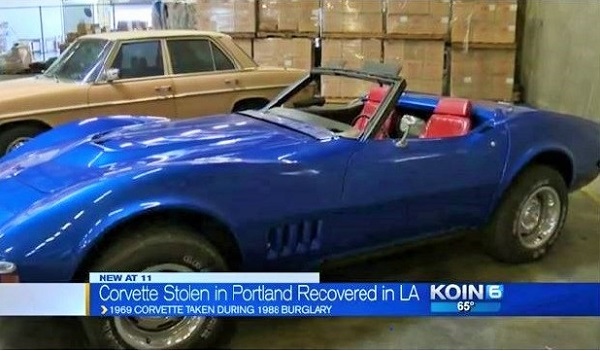 Stolen Corvette text