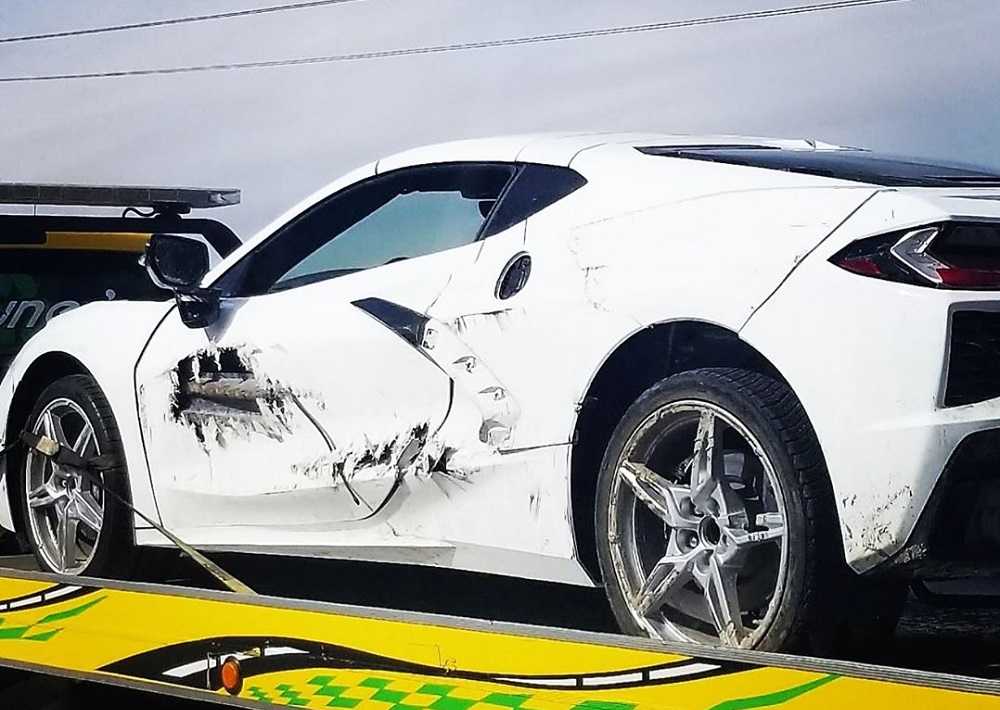 Trashed 2020 C8 Corvette