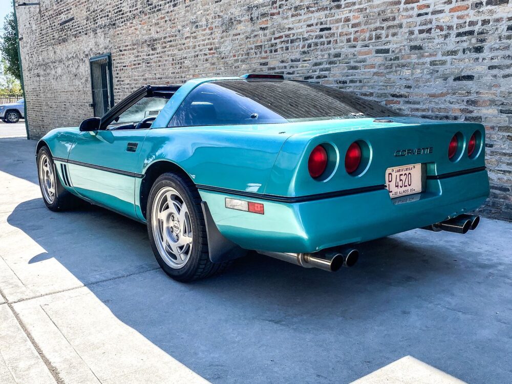 Turquoise Metallic 1990 Corvette