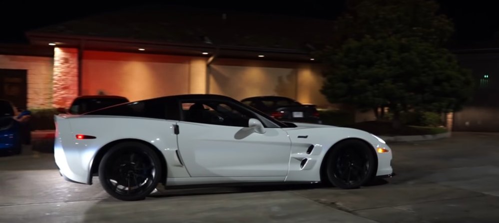 White C6 Corvette ZR1