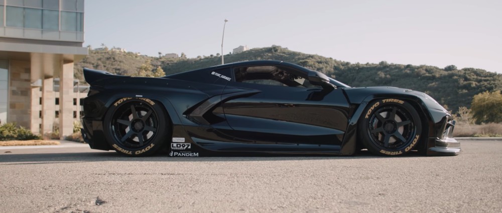 Widebody + Bagged C8 Corvette