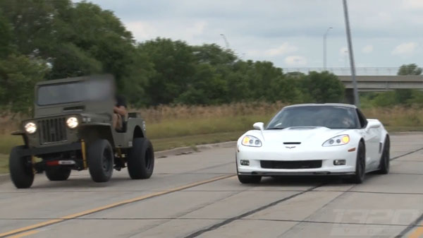 Willys Jeep vs Corvette ZR1 Home