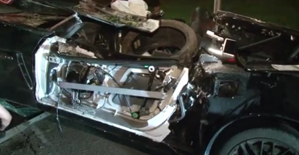 Wrecked Corvette Driver's Side