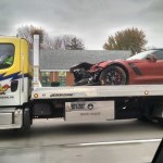 New Corvette Z06 Convertible takes a bad turn in Michigan