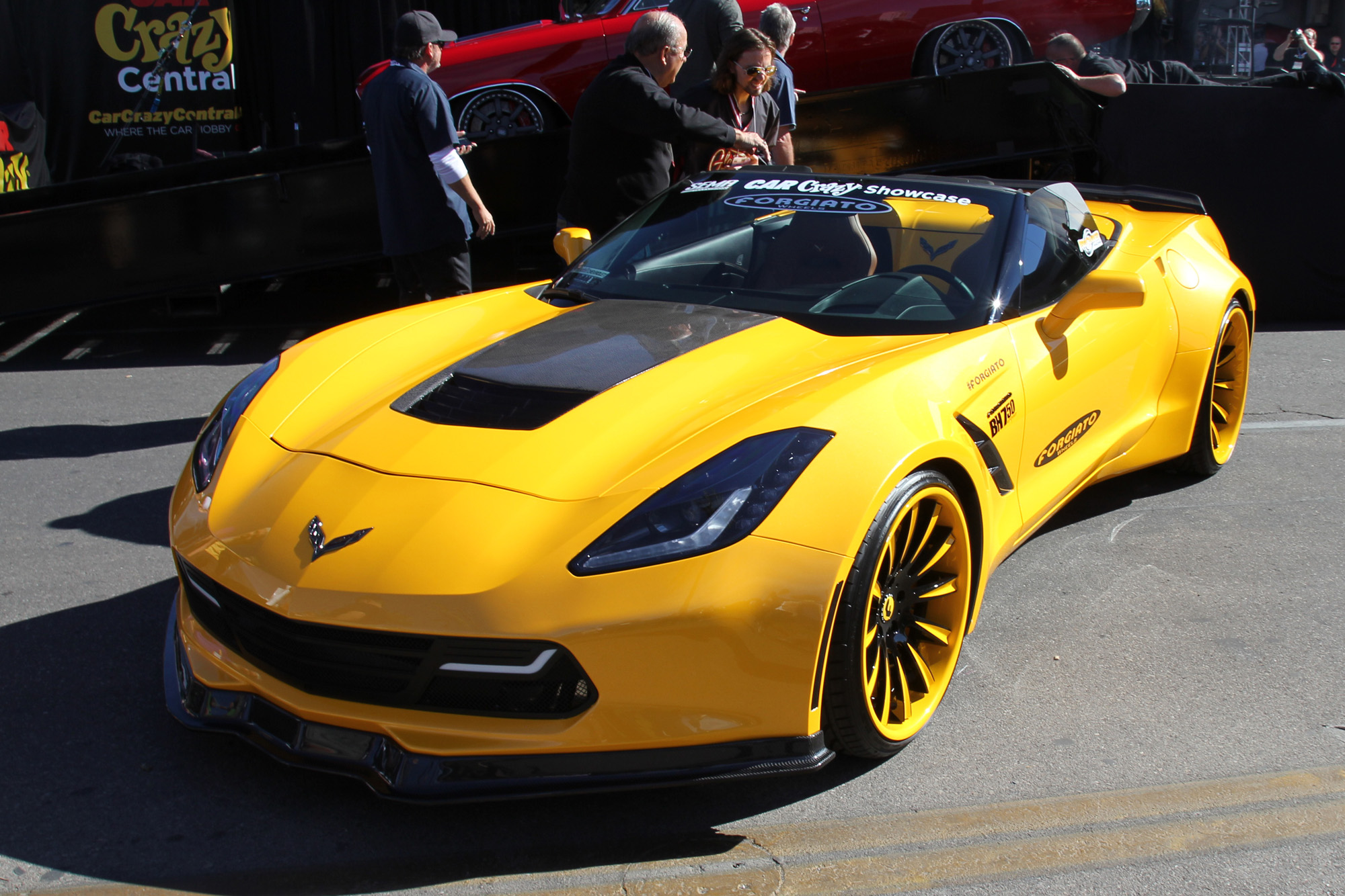 Yellow-Forgiato-C7-Corvette-Convertible-at-SEMA-2014