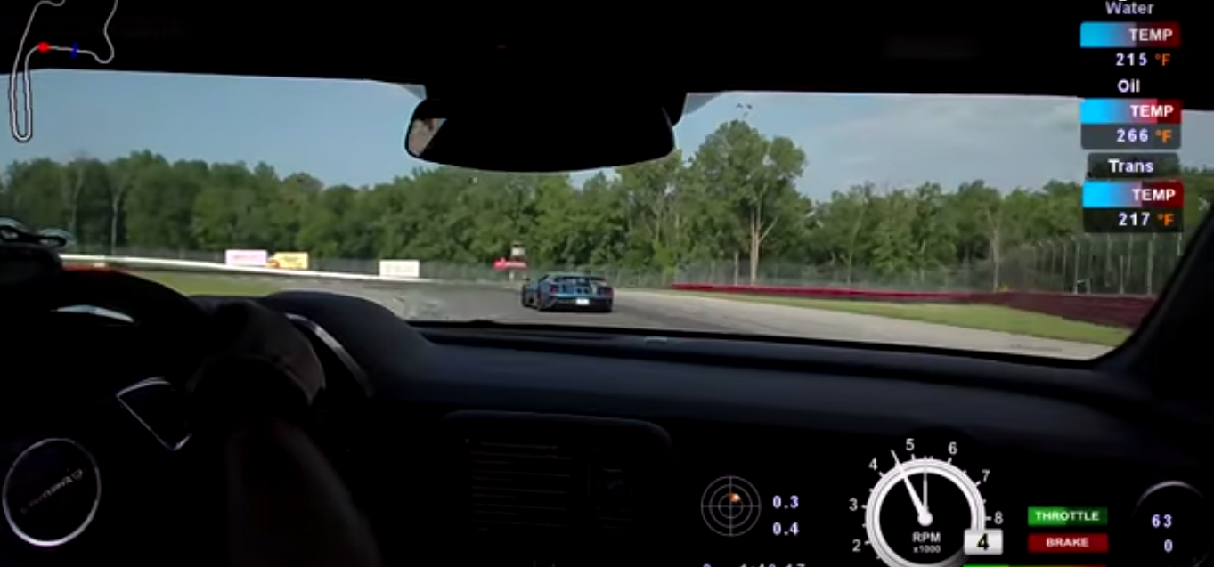 Camaro and Ford GT Race