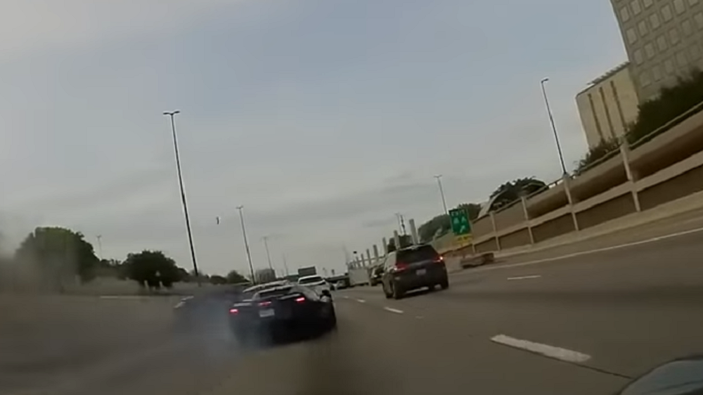 Rashee Rice Corvette accident dashcam