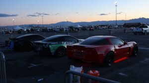 Corvettes at Night at LS Fest West 2024